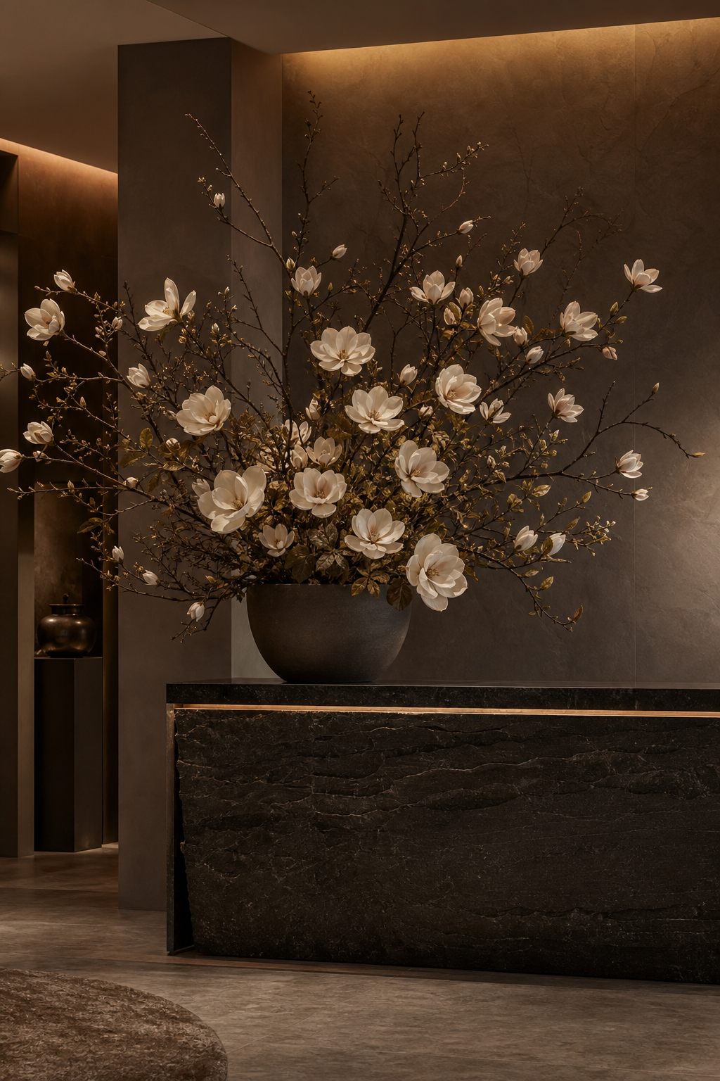 Uflora large bespoke floral installation