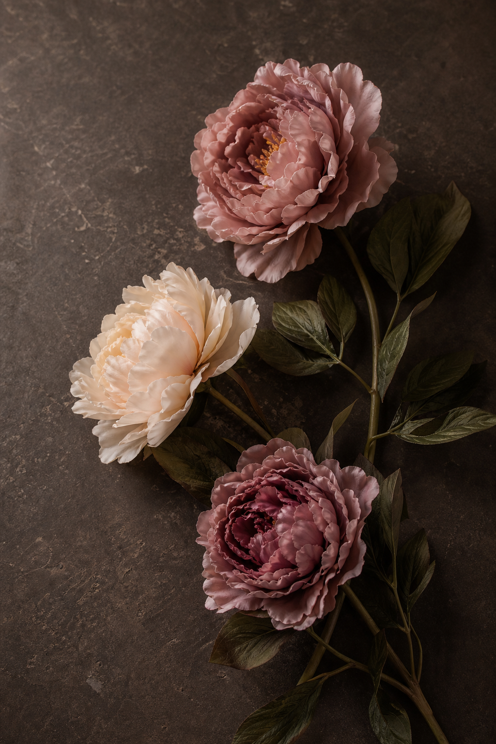 Uflora premium faux peony stems